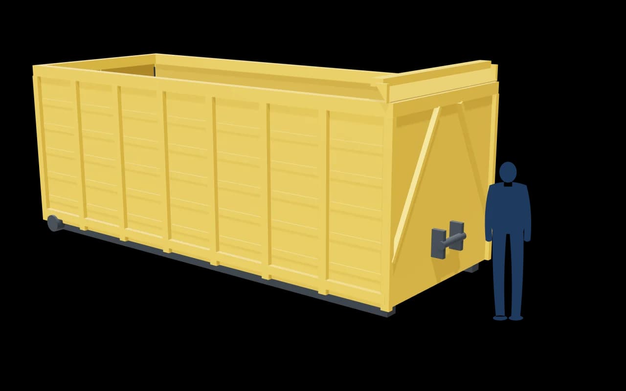 40 Yard RoRo, drawn to scale